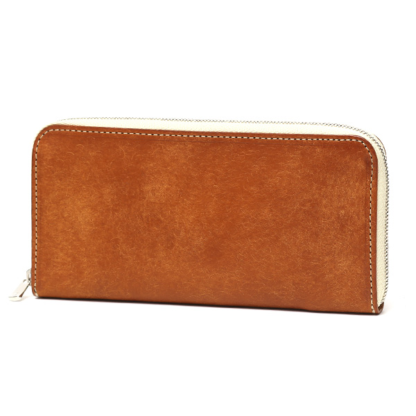  プエブロ 財布 ブランド メンズ 池之端銀革店 本革 ラウンド 財布 プエブロレザー 長財布 日本製 束入れ キャメル ブラウン 茶 茶色 薄型 カード入れ お札 お財布 ロング 小銭入れ 小さめ 大容量 さいふ 日本製 Cramp(クランプ) Cr-604