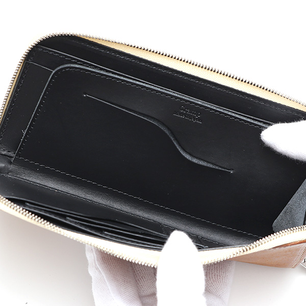  プエブロ 財布 ブランド メンズ 池之端銀革店 本革 ラウンド 財布 プエブロレザー 長財布 日本製 束入れ キャメル ブラウン 茶 茶色 薄型 カード入れ お札 お財布 ロング 小銭入れ 小さめ 大容量 さいふ 日本製 Cramp(クランプ) Cr-604