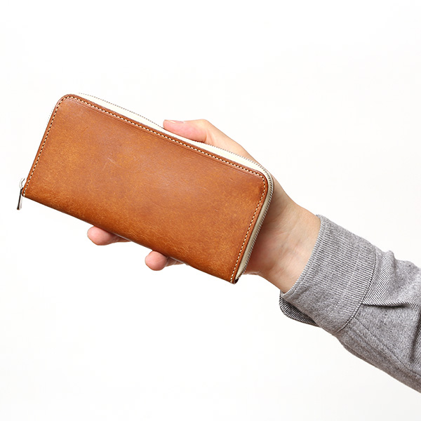  プエブロ 財布 ブランド メンズ 池之端銀革店 本革 ラウンド 財布 プエブロレザー 長財布 日本製 束入れ キャメル ブラウン 茶 茶色 薄型 カード入れ お札 お財布 ロング 小銭入れ 小さめ 大容量 さいふ 日本製 Cramp(クランプ) Cr-604