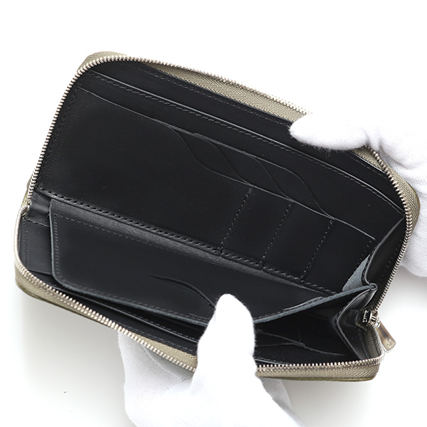  プエブロ 財布 ブランド メンズ 池之端銀革店 本革 ラウンド 財布 プエブロレザー 長財布 日本製 束入れ グリーン 緑色 薄型 カード入れ お札 お財布 ロング 小銭入れ 小さめ 大容量 さいふ 日本製 Cramp(クランプ) Cr-604