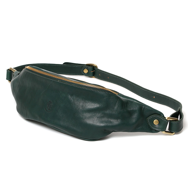 I MEDICI(イ メディチ) レザー ボディバッグ ラージ グリーン