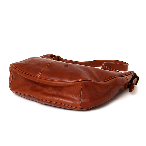 ショルダーバッグ メンズ 本革 ブランド インポート イタリア製 ワンショルダー レザー 革 ブラウン 茶 茶色 メッセンジャーバッグ 自転車 アメカジ おしゃれ かっこいい 鞄 サステナブル I MEDICI(イ メディチ)