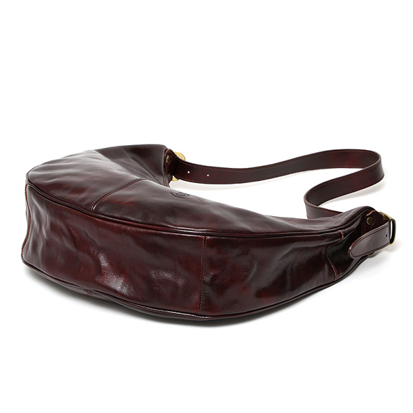 ショルダーバッグ メンズ 本革 ブランド インポート イタリア製 ワンショルダー レザー 革 ダークブラウン ブラウン 茶 茶色 メッセンジャーバッグ 自転車 アメカジ おしゃれ かっこいい 鞄 サステナブル I MEDICI(イ メディチ)