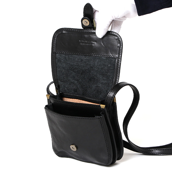 ショルダーバッグ ミニ メンズ レディース 本革 ポーチ 小さめ かわいい バッグ 小物入れ ブラック 黒 黒色 レザー ワンショルダー おしゃれ 鞄 多収納 カジュアル インポート ブランド I MEDICI(イ メディチ)