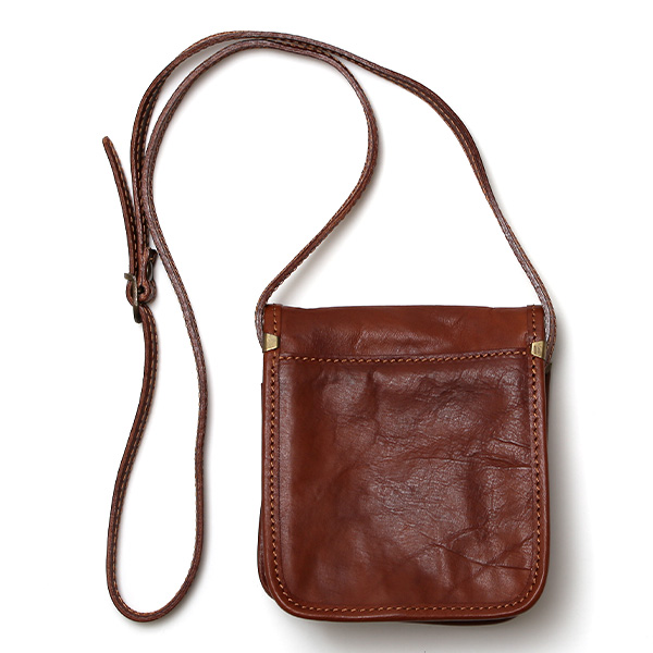 ショルダーバッグ ミニ メンズ レディース 本革 ポーチ 小さめ かわいい バッグ 小物入れ ブラウン 茶 茶色 レザー ワンショルダー おしゃれ 鞄 多収納 カジュアル インポート ブランド I MEDICI(イ メディチ)