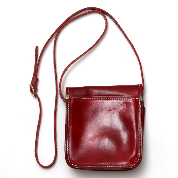 ショルダーバッグ ミニ メンズ レディース 本革 ポーチ 小さめ かわいい バッグ 小物入れ レッド ワイン 赤色 レザー ワンショルダー おしゃれ 鞄 多収納 カジュアル インポート ブランド I MEDICI(イ メディチ)