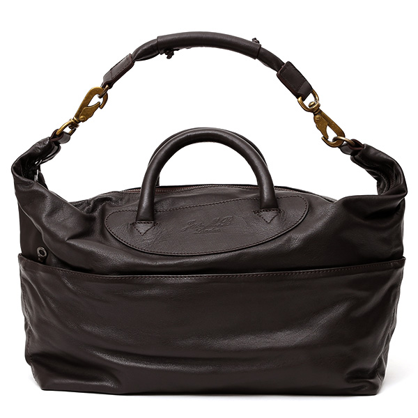 ジャスエムビー(Jas-M.B.) スモールウィングストラベラー ボストンバッグ グリースブラウン