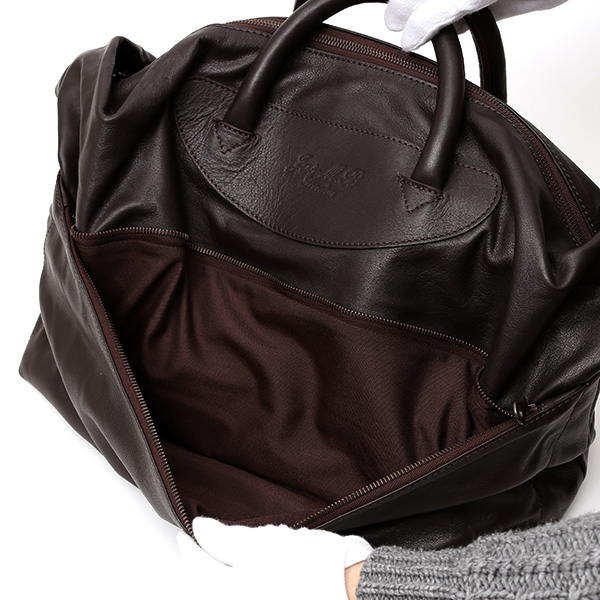 ジャスエムビー(Jas-M.B.) スモールウィングストラベラー(Small Wings Traveller) ボストンバッグ ブラウン 茶 茶色 メンズ 革 レザー