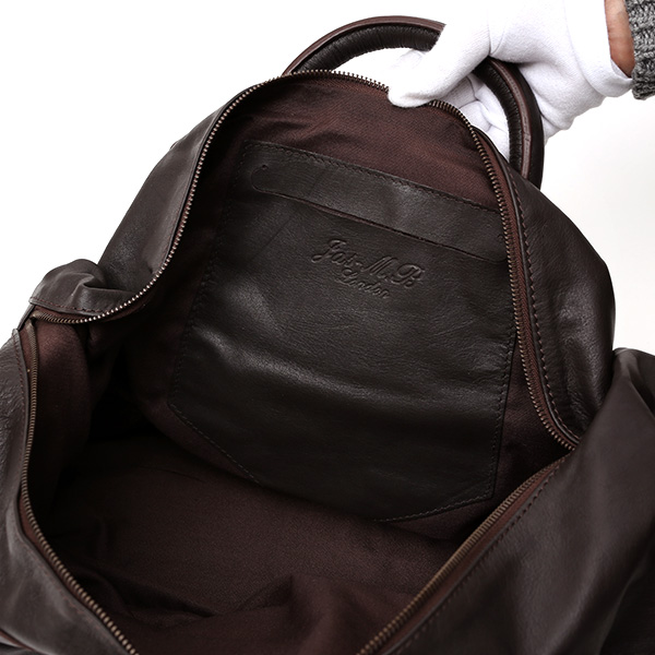 ジャスエムビー(Jas-M.B.) スモールウィングストラベラー(Small Wings Traveller) ボストンバッグ ブラウン 茶 茶色 メンズ 革 レザー