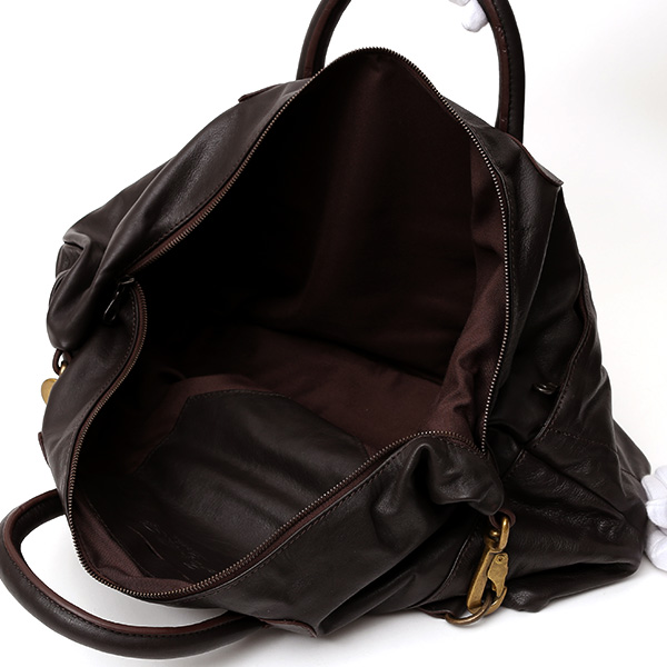 ジャスエムビー(Jas-M.B.) スモールウィングストラベラー(Small Wings Traveller) ボストンバッグ ブラウン 茶 茶色 メンズ 革 レザー