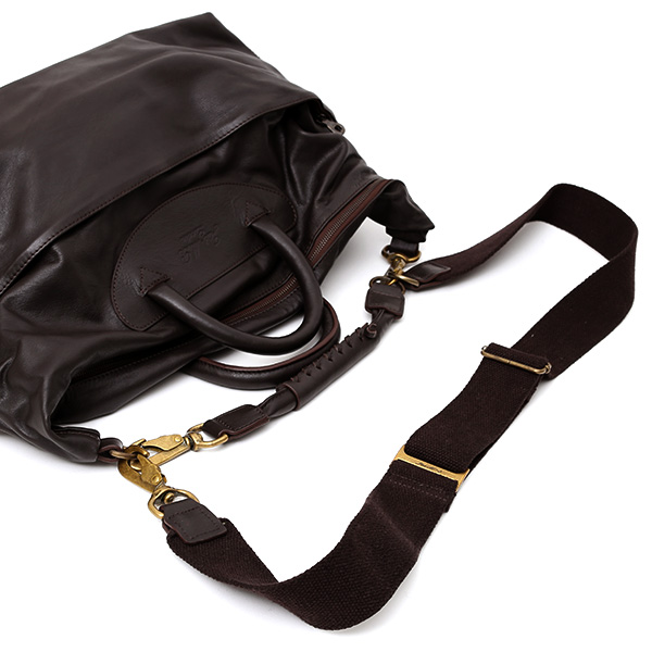 ジャスエムビー(Jas-M.B.) スモールウィングストラベラー(Small Wings Traveller) ボストンバッグ ブラウン 茶 茶色 メンズ 革 レザー