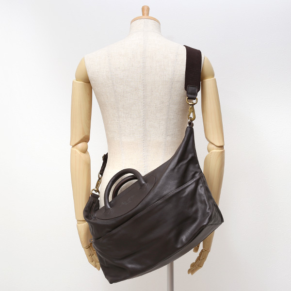 ジャスエムビー(Jas-M.B.) スモールウィングストラベラー(Small Wings Traveller) ボストンバッグ ブラウン 茶 茶色 メンズ 革 レザー