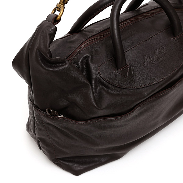 ジャスエムビー(Jas-M.B.) スモールウィングストラベラー(Small Wings Traveller) ボストンバッグ ブラウン 茶 茶色 メンズ 革 レザー