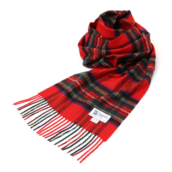 ジョンストンズ(Johnstons) カシミヤ マフラー ストール ロイヤルスチュワート