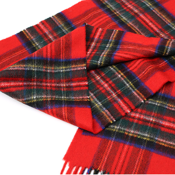 ジョンストンズ(Johnstons) マフラー/ストール レッド ワイン 赤色 メンズ レディース カシミヤ カシミア 100% 高級