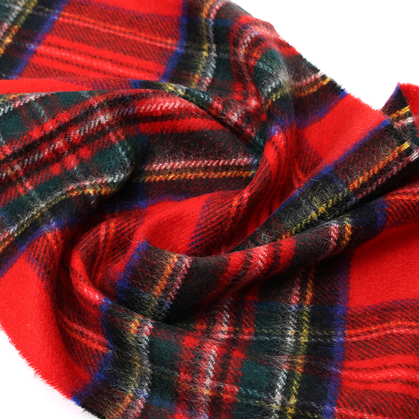 ジョンストンズ(Johnstons) マフラー/ストール レッド ワイン 赤色 メンズ レディース カシミヤ カシミア 100% 高級