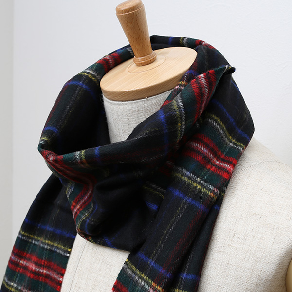 ジョンストンズ(Johnstons) マフラー/ストール ブルー ネイビー 青色 メンズ レディース カシミヤ カシミア 100% 高級