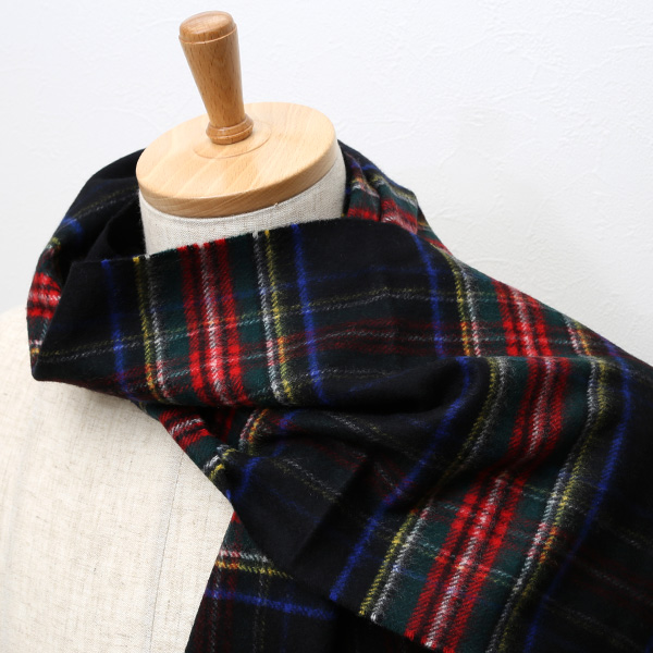 ジョンストンズ(Johnstons) マフラー/ストール ブルー ネイビー 青色 メンズ レディース カシミヤ カシミア 100% 高級