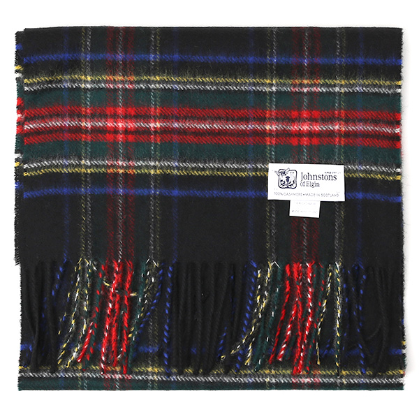 ジョンストンズ(Johnstons) マフラー/ストール ブルー ネイビー 青色 メンズ レディース カシミヤ カシミア 100% 高級