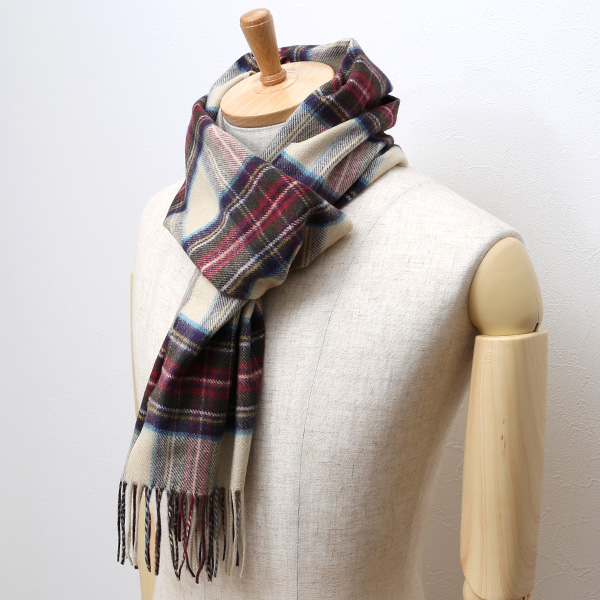  ジョンストンズ(Johnstons) マフラー/ストール ベージュ 肌色 メンズ レディース カシミヤ カシミア 100％ 高級