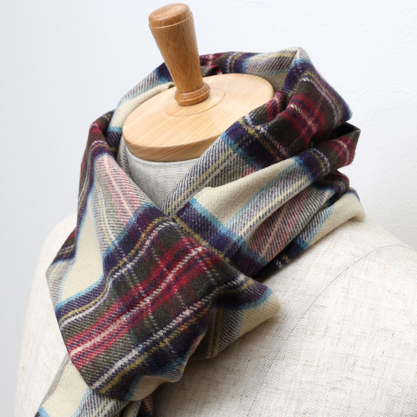  ジョンストンズ(Johnstons) マフラー/ストール ベージュ 肌色 メンズ レディース カシミヤ カシミア 100％ 高級