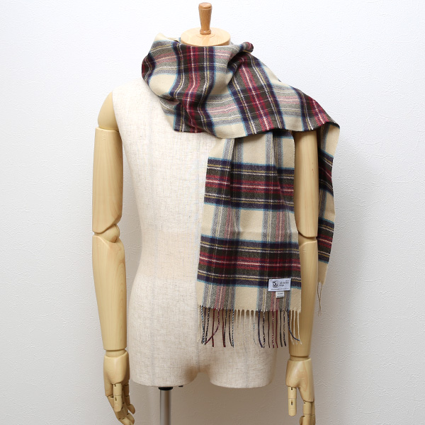  ジョンストンズ(Johnstons) マフラー/ストール ベージュ 肌色 メンズ レディース カシミヤ カシミア 100％ 高級