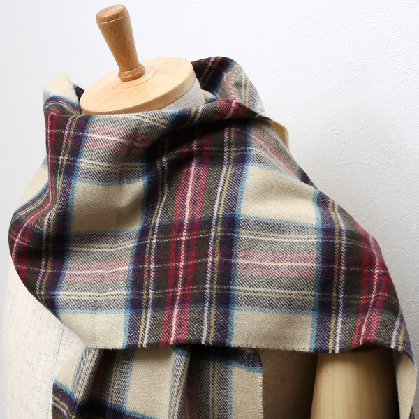  ジョンストンズ(Johnstons) マフラー/ストール ベージュ 肌色 メンズ レディース カシミヤ カシミア 100％ 高級