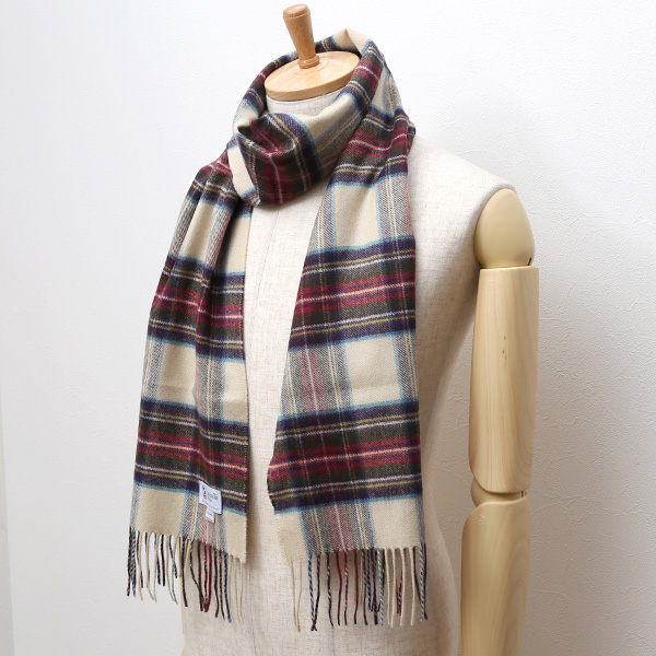  ジョンストンズ(Johnstons) マフラー/ストール ベージュ 肌色 メンズ レディース カシミヤ カシミア 100％ 高級