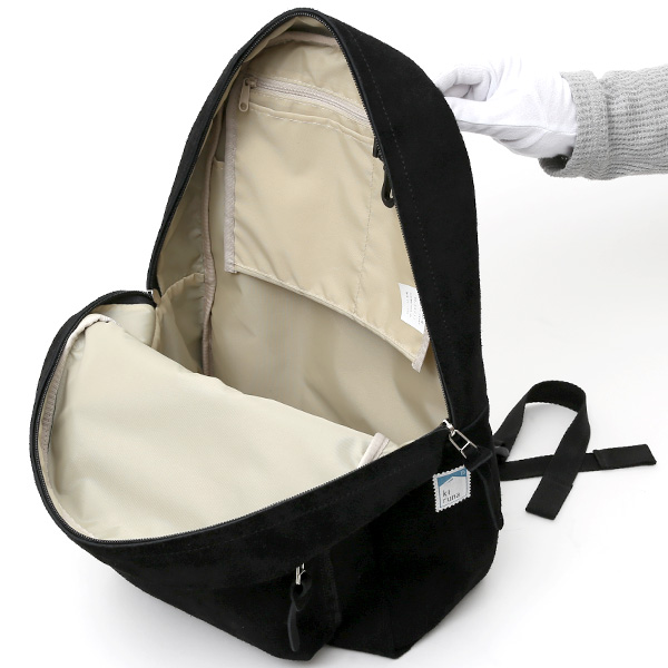 リュック スエード/スウェード 本革 バックパック ブラック 黒 黒色 レザー リュックサック メンズ レディース かわいい 日本製 カバン kiruna(キルナ)