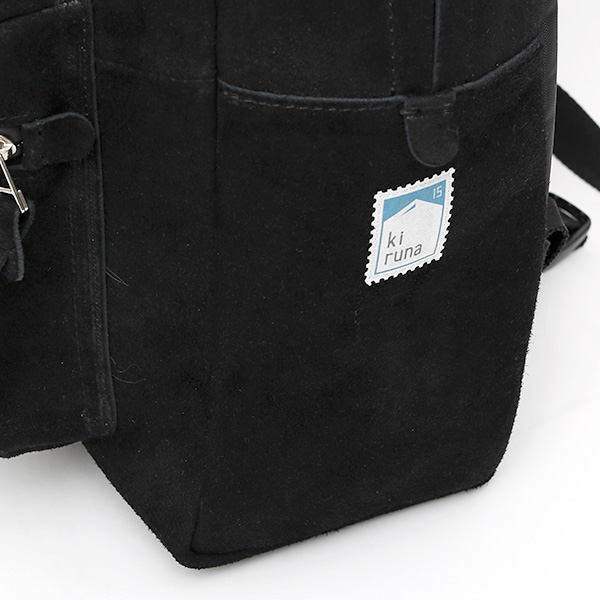 リュック スエード/スウェード 本革 バックパック ブラック 黒 黒色 レザー リュックサック メンズ レディース かわいい 日本製 カバン kiruna(キルナ)