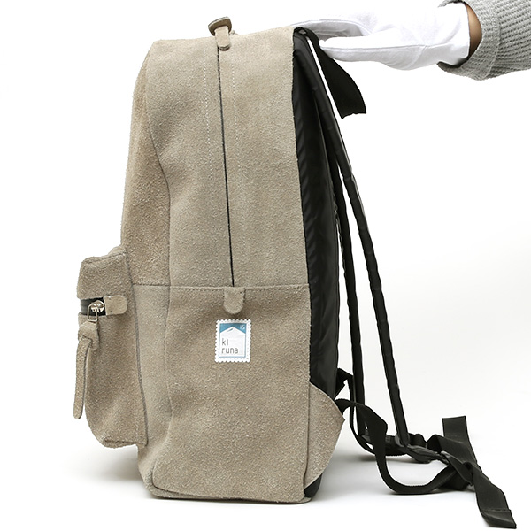  リュック スエード/スウェード 本革 バックパック グレー グレイ 灰色 レザー リュックサック メンズ レディース かわいい 日本製 カバン kiruna(キルナ)