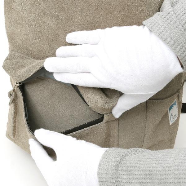  リュック スエード/スウェード 本革 バックパック グレー グレイ 灰色 レザー リュックサック メンズ レディース かわいい 日本製 カバン kiruna(キルナ)