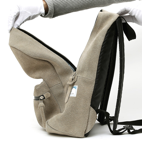  リュック スエード/スウェード 本革 バックパック グレー グレイ 灰色 レザー リュックサック メンズ レディース かわいい 日本製 カバン kiruna(キルナ)