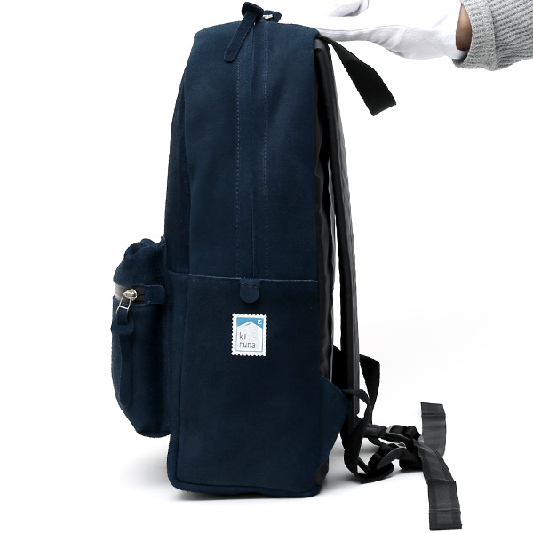  リュック スエード/スウェード 本革 バックパック ブルー ネイビー 青色 レザー リュックサック メンズ レディース かわいい 日本製 カバン kiruna(キルナ)