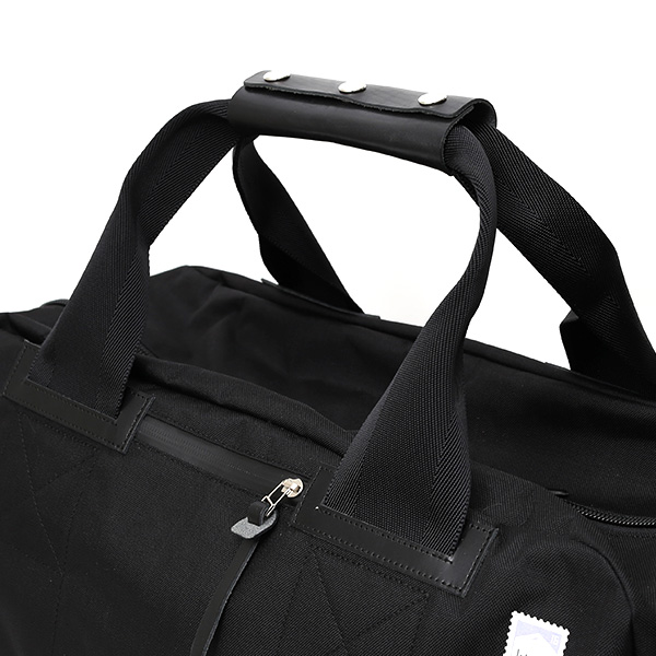  kiruna(キルナ) ボストンバッグ 旅行 カバン ブラック 黒 黒色 メンズ レディース 大型 鞄 ショルダー付き ナイロン 2泊 可愛い 大人