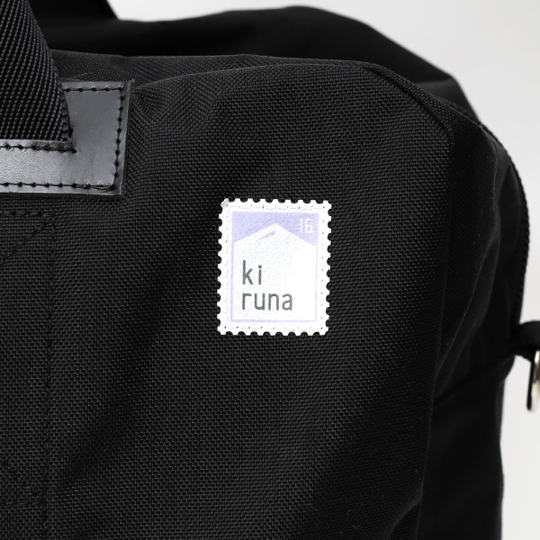  kiruna(キルナ) ボストンバッグ 旅行 カバン ブラック 黒 黒色 メンズ レディース 大型 鞄 ショルダー付き ナイロン 2泊 可愛い 大人