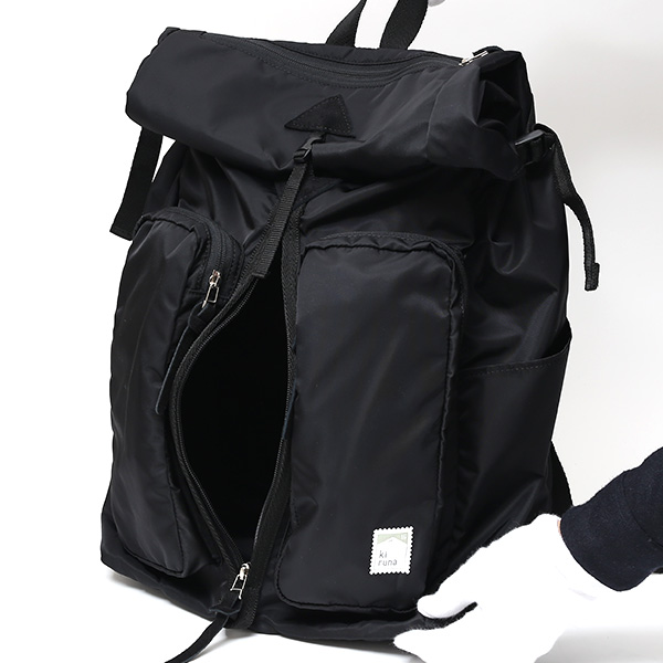  リュック 高密度 ナイロン 日本製 メンズ バックパック レディース ブラック 黒 黒色 おしゃれ 高級 光沢 kiruna(キルナ) 