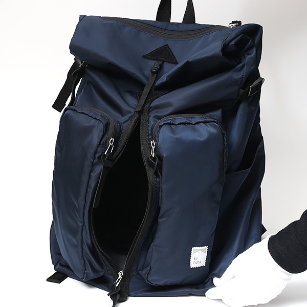  リュック 高密度 ナイロン 日本製 メンズ バックパック レディース ブルー ネイビー 青色 おしゃれ 高級 光沢 kiruna(キルナ) 