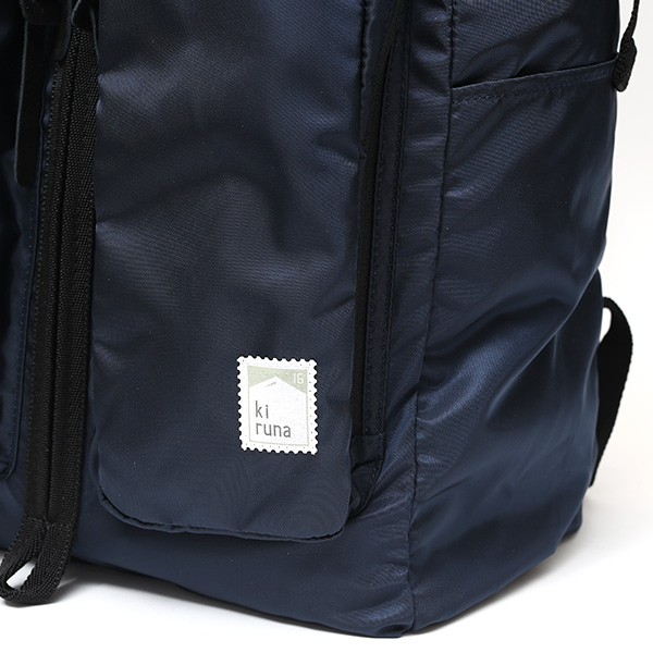  リュック 高密度 ナイロン 日本製 メンズ バックパック レディース ブルー ネイビー 青色 おしゃれ 高級 光沢 kiruna(キルナ) 