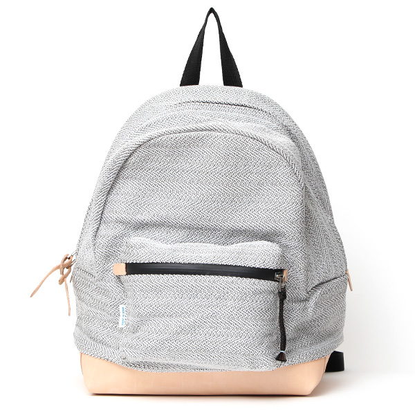 kiruna(キルナ) DAY PACK AUTHENTIC(M) KYOTO NYLON×COW LEATHER グレー/ナチュラル