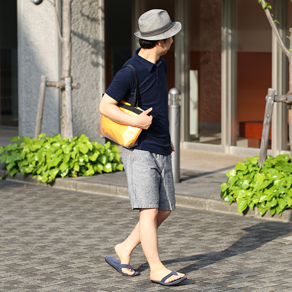 トートバッグ ブランド 日本製 メンズ レディース 無地 ポリウレタン フィルム オレンジ 橙色 国産 カバン 鞄 シンプル バッグ おしゃれ 軽量 軽い 通学 ショッピング kiruna(キルナ)