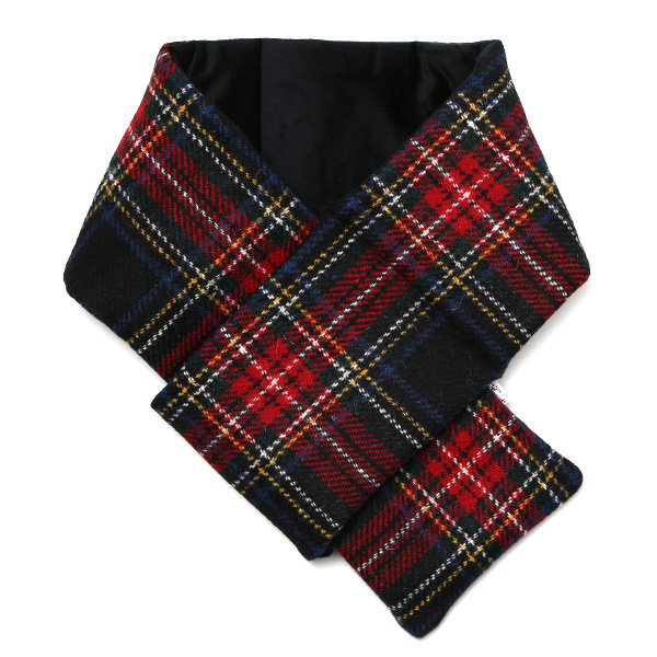 KURODA(クロダ) ハリスツイード 差し込み マフラー レッド/チェック