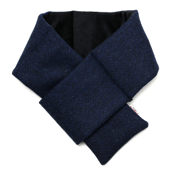 KURODA(クロダ) ハリスツイード 差し込み マフラー ネイビー/ヘリンボーン