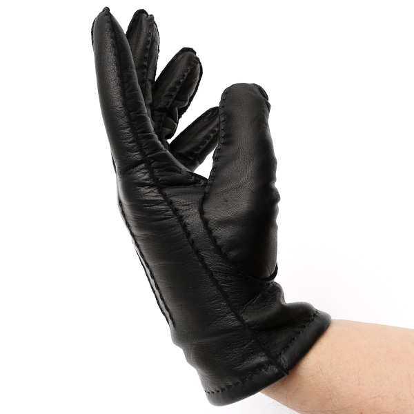  KURODA(クロダ) 手袋 カシミヤ混裏地 手縫い 革手袋 仔羊革 メンズ グローブ ブラック 黒 黒色 本革 レザー 手袋 カシミヤ混 カシミア混 ラムスキン グローブ 男性 男 プレゼント クリスマス ギフト 1万円 おしゃれ