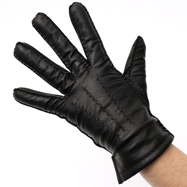  KURODA(クロダ) 手袋 カシミヤ混裏地 手縫い 革手袋 仔羊革 メンズ グローブ ブラック 黒 黒色 本革 レザー 手袋 カシミヤ混 カシミア混 ラムスキン グローブ 男性 男 プレゼント クリスマス ギフト 1万円 おしゃれ