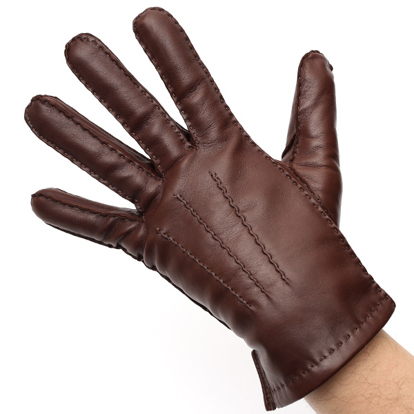  KURODA(クロダ) 手袋 カシミヤ混裏地 手縫い 革手袋 仔羊革 メンズ グローブ ブラウン 茶 茶色 本革 レザー 手袋 カシミヤ混 カシミア混 ラムスキン グローブ 男性 男 プレゼント クリスマス ギフト 1万円 おしゃれ