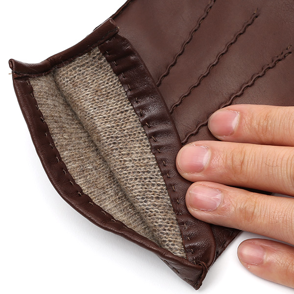  KURODA(クロダ) 手袋 カシミヤ混裏地 手縫い 革手袋 仔羊革 メンズ グローブ ブラウン 茶 茶色 本革 レザー 手袋 カシミヤ混 カシミア混 ラムスキン グローブ 男性 男 プレゼント クリスマス ギフト 1万円 おしゃれ