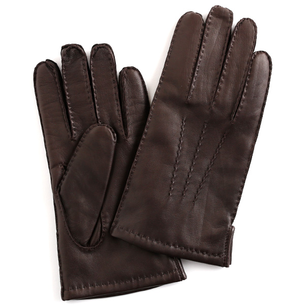 KURODA(クロダ) 羊革 メンズ 手袋 ダークブラウン