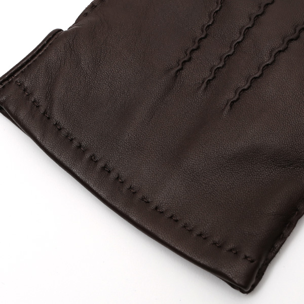  KURODA(クロダ) 手袋 カシミヤ混裏地 手縫い 革手袋 仔羊革 メンズ グローブ ダークブラウン ブラウン 茶 茶色 本革 レザー 手袋 カシミヤ混 カシミア混 ラムスキン グローブ 男性 男 プレゼント クリスマス ギフト 1万円 おしゃれ