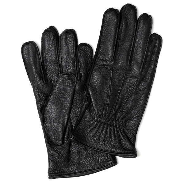 KURODA(クロダ) 鹿革 メンズ 手袋 ブラック